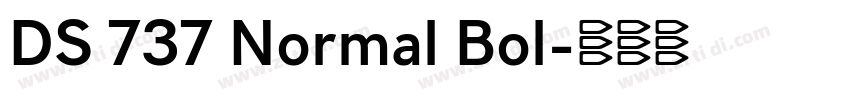 DS 737 Normal Bol字体转换 DS 737 Normal Bol字体转换